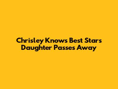 Chrisley Knows Best Star's Daughter Passes Away