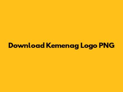 Download Kemenag Logo PNG