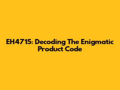 EH4715: Decoding The Enigmatic Product Code