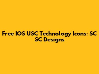 Free IOS USC Technology Icons: SC SC Designs
