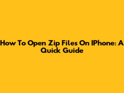 How To Open Zip Files On IPhone: A Quick Guide