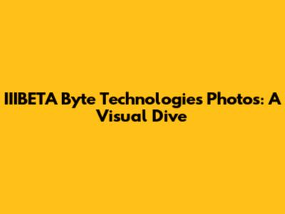 IIIBETA Byte Technologies Photos: A Visual Dive