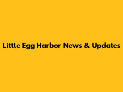 Little Egg Harbor News & Updates