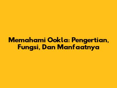 Memahami Ookla: Pengertian, Fungsi, Dan Manfaatnya