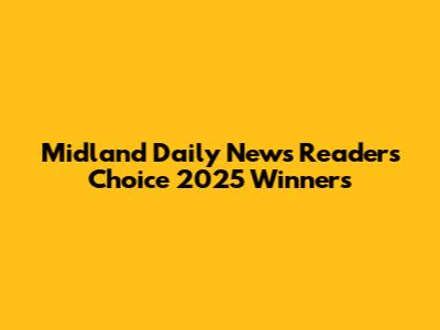 Midland Daily News Readers' Choice 2025 Winners