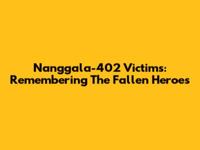 Nanggala-402 Victims: Remembering The Fallen Heroes