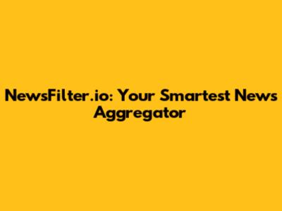 NewsFilter.io: Your Smartest News Aggregator