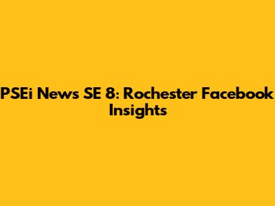 PSEi News SE 8: Rochester Facebook Insights