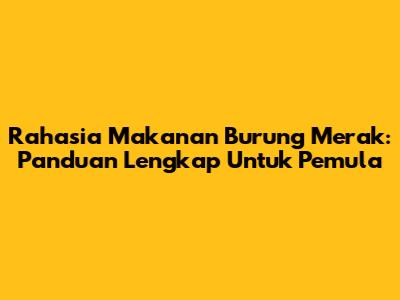 Rahasia Makanan Burung Merak: Panduan Lengkap Untuk Pemula