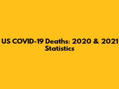 US COVID-19 Deaths: 2020 & 2021 Statistics