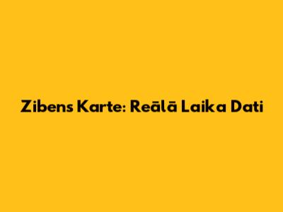 Zibens Karte: Reālā Laika Dati